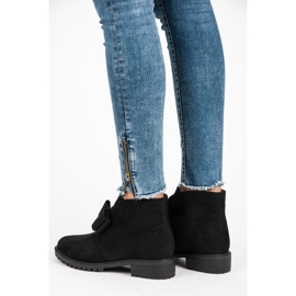 Bestelle Botas slip-on com laço preto 1