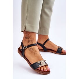 Sandálias Femininas S.Barski KV-5541-37 Preto 2