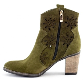 Olivier Salto alto Openwork Lena green verde 1