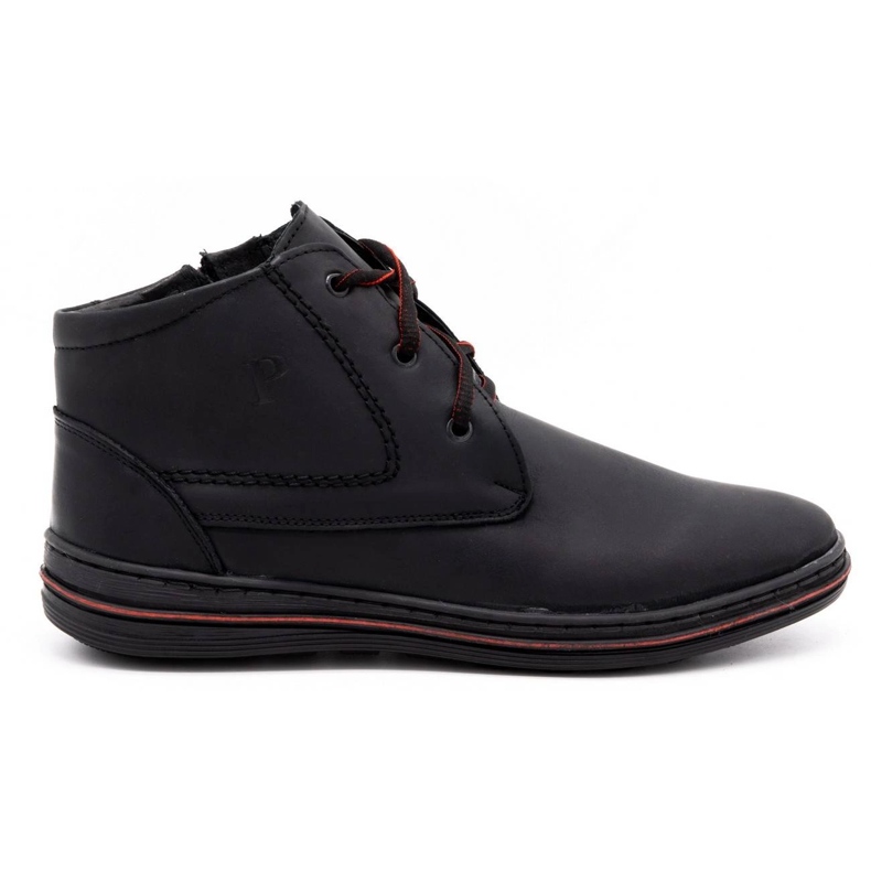 Polbut 339 sapatos masculinos negros preto 1