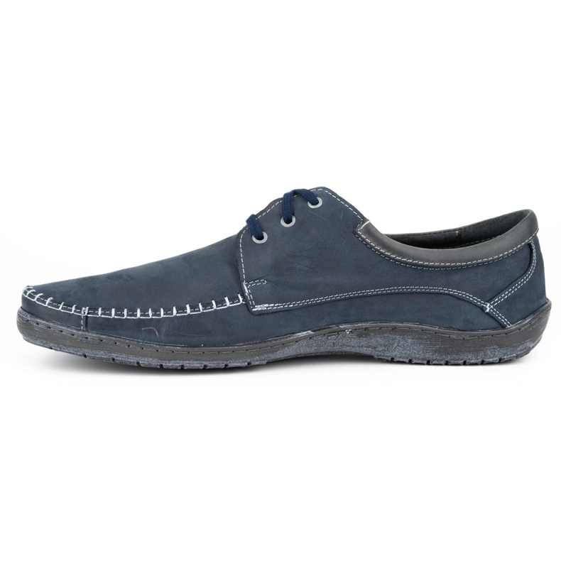 Mario Pala Sapatos masculinos 539 azul marinho 1