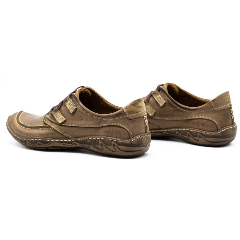 KOMODO Sapatos masculinos 583 castanhos 1