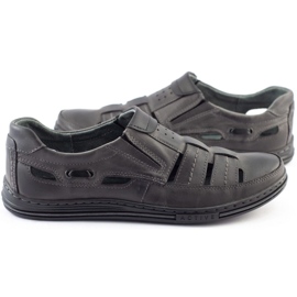 Polbut Sapatos perfurados masculinos 06 para o verão cinza 2