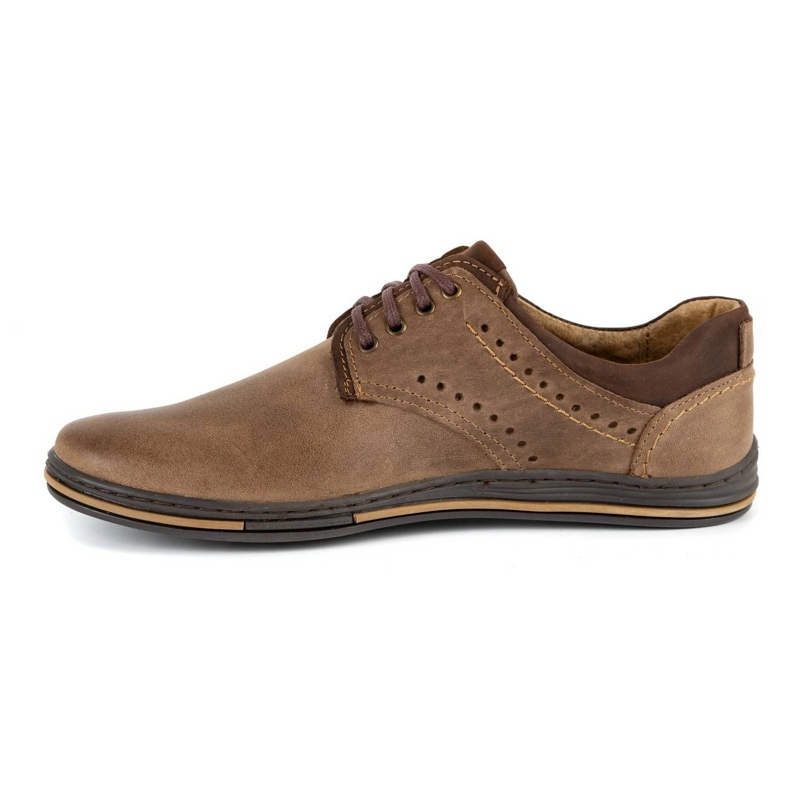 Polbut Sapatos masculinos casuais 402 marrons marrom 1