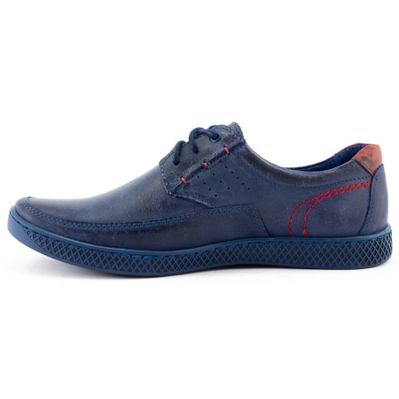 KOMODO Sapatos casuais masculinos 911 azul marinho 1