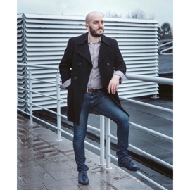 Polbut Sapatos casuais masculinos R3 Perfuração Azul Marinho 2