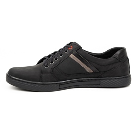 Polbut Sapatos masculinos negros J47 preto 1