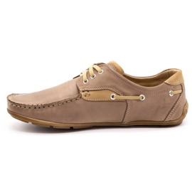 KENT Sapatos masculinos mocassins 208 marrom castanho 1