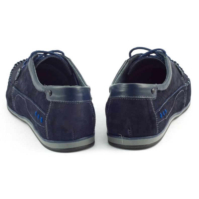 KOMODO Sapatos mocassins masculinos 875 azul marinho 2
