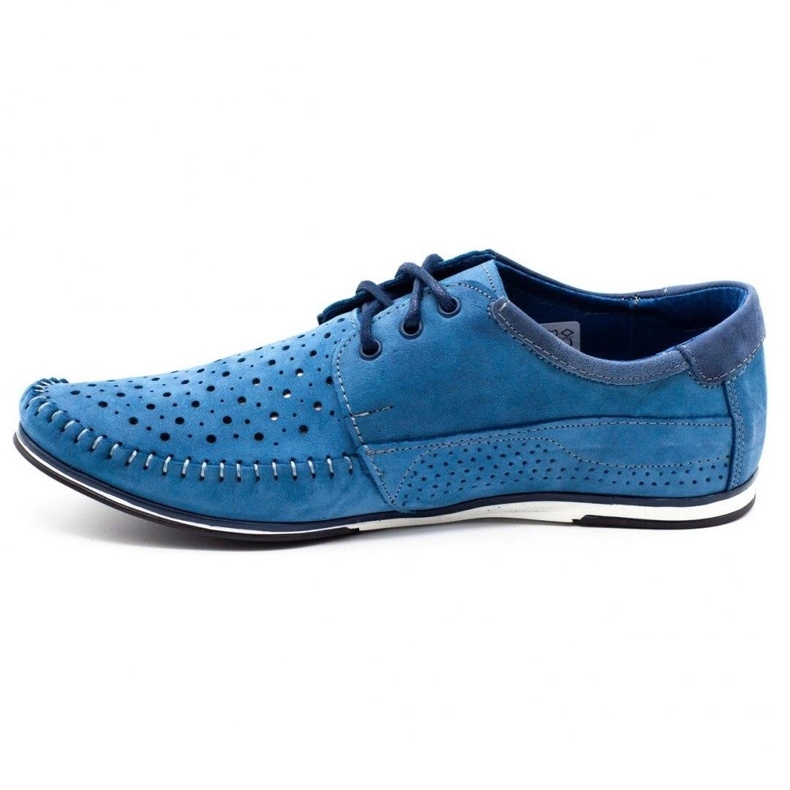 KOMODO Sapatos masculinos mocassins 875 verão azul 1
