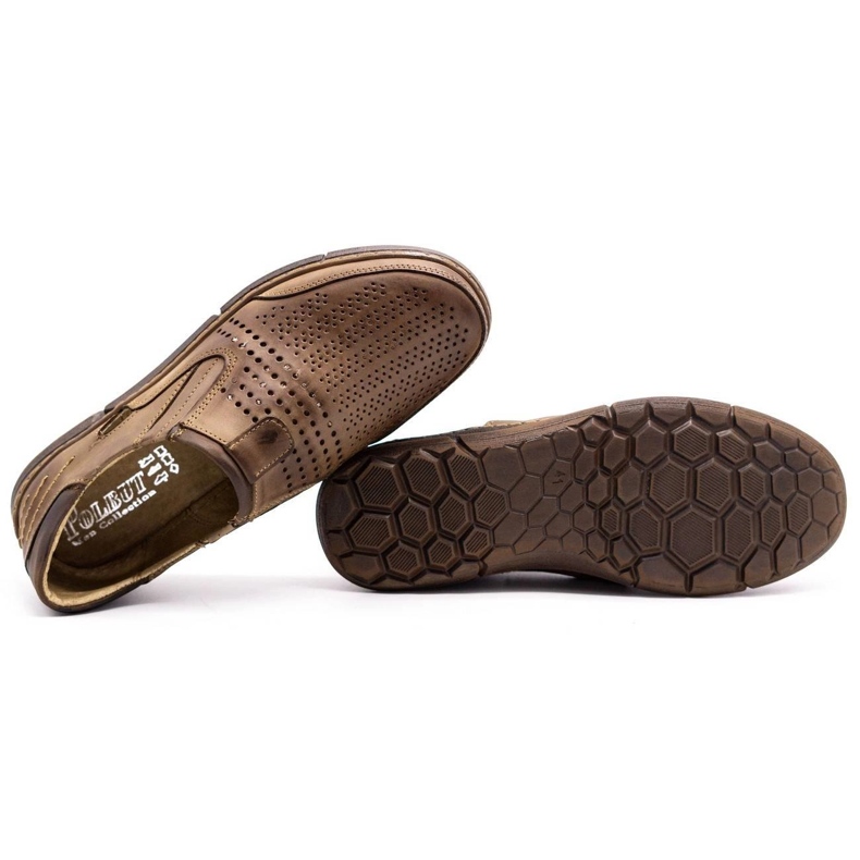 Polbut Sapatos masculinos de verão J51 marrom 1