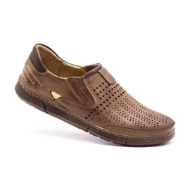 Polbut Sapatos masculinos de verão J51 marrom 2