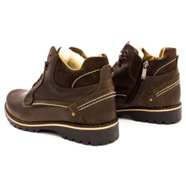 KOMODO Sapatos masculinos, botas de neve com isolamento 885 marrom 1