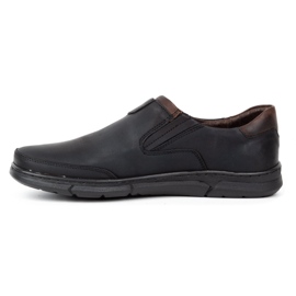 Polbut Sapatos masculinos deslizantes J51 pretos 1