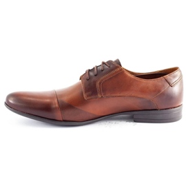 JR Sapatos formais masculinos 197 marrons castanho 1