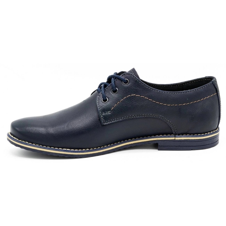 Mario Pala Sapatos formais masculinos 870 azul marinho 1