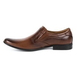 Lukas Sapatos masculinos formais, slip-on 284 marrons castanho 1