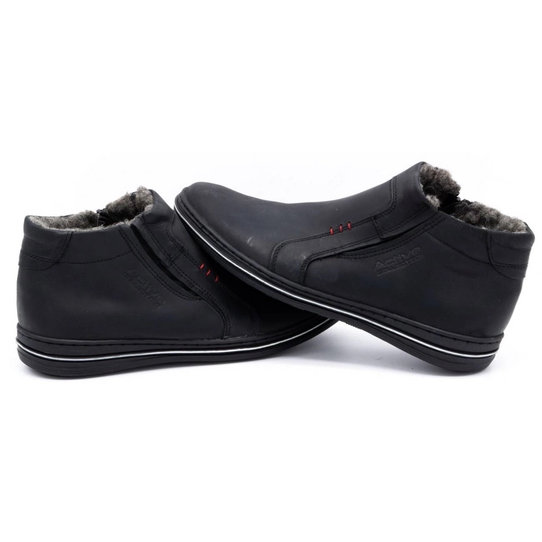 Polbut Botas de inverno masculinas negras 381 preto 1