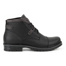 Polbut Sapatos de inverno masculinos negros C15 preto 1