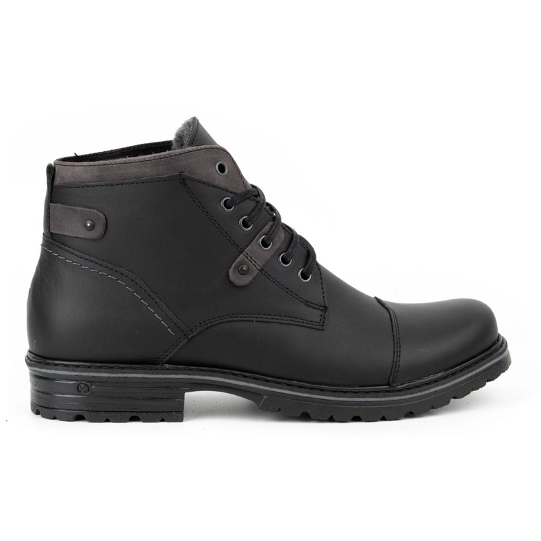 Polbut Sapatos de inverno masculinos negros C15 preto 1