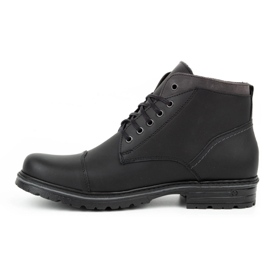 Polbut Sapatos de inverno masculinos negros C15 preto 2
