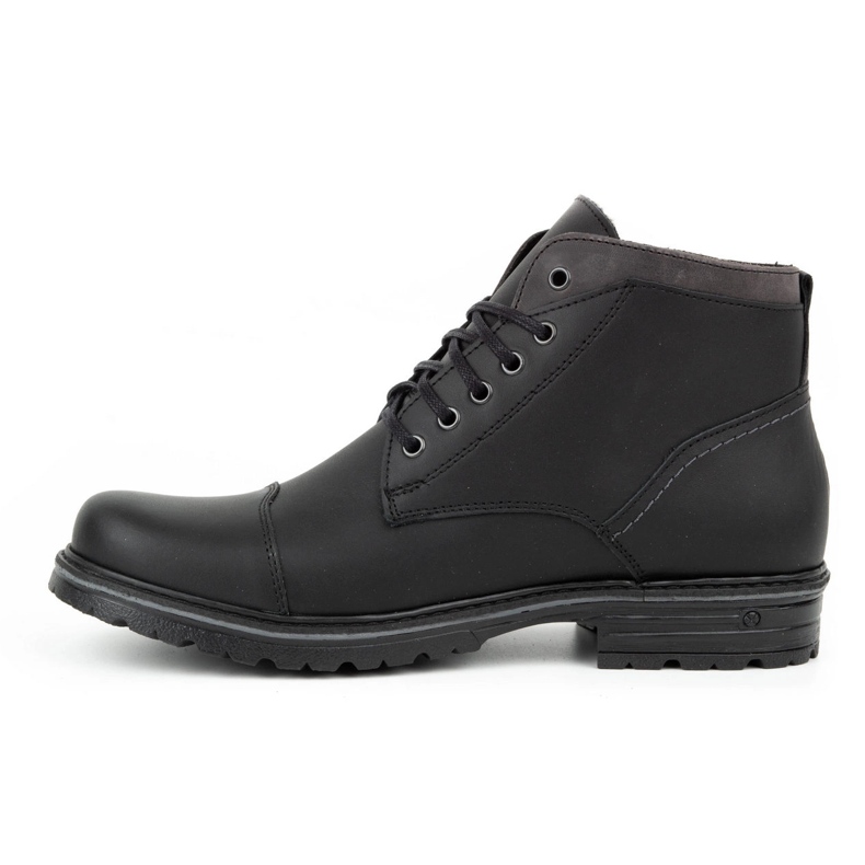 Polbut Sapatos de inverno masculinos negros C15 preto 2
