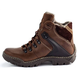 KENT Sapatos de inverno masculino Botas de neve 119 marrom, trekking castanho 1