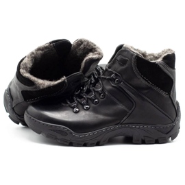 KENT Sapatos de inverno masculino Botas de neve 119, trekking preto 8