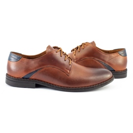 Lukas Sapatos masculinos elegantes 253LU marrom castanho 2