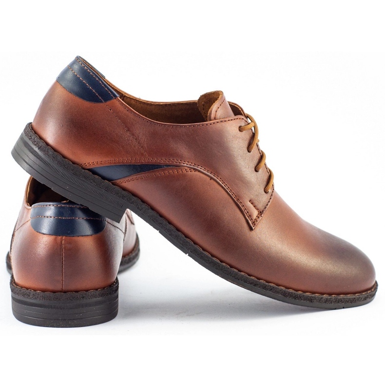 Lukas Sapatos masculinos elegantes 253LU marrom castanho 1