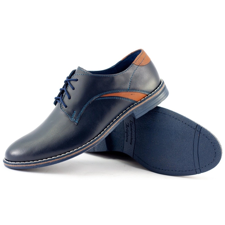 Lukas Sapatos masculinos elegantes 253LU azul marinho 1