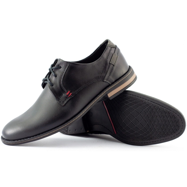 KOMODO Sapatos masculinos elegantes 859 pretos 2