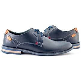 KOMODO Sapatos masculinos elegantes 859 azul marinho 1