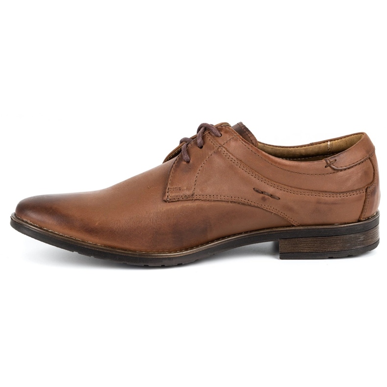 KOMODO Sapatos masculinos elegantes 877 castanhos marrom 2