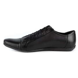 Polbut Sapatos masculinos elegantes para jeans C23 preto 1