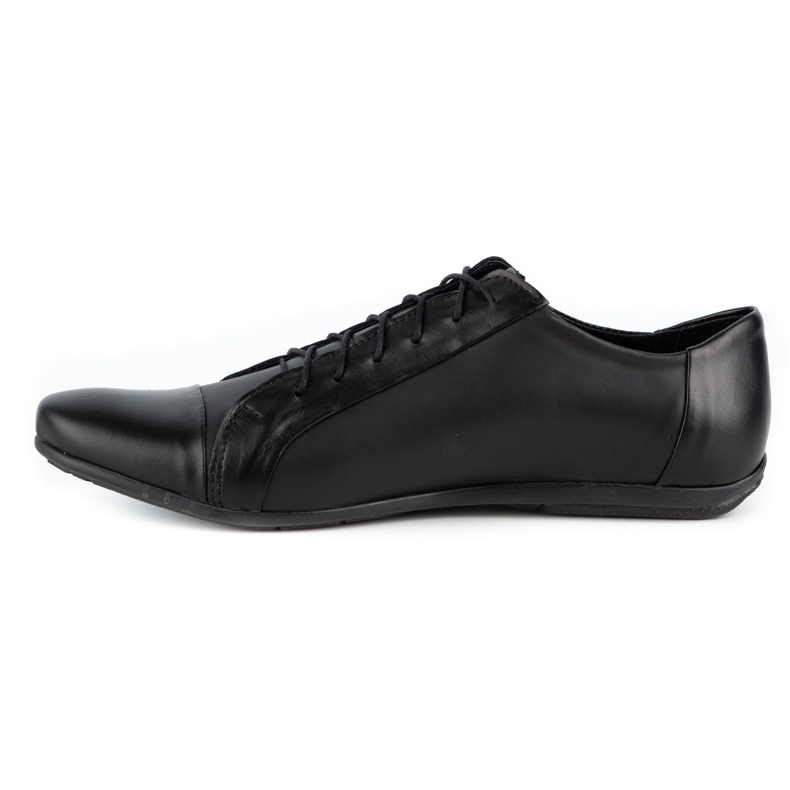 Polbut Sapatos masculinos elegantes para jeans C23 preto 1