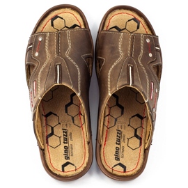 Olivier Chinelos masculinos 334GT marrons marrom 1