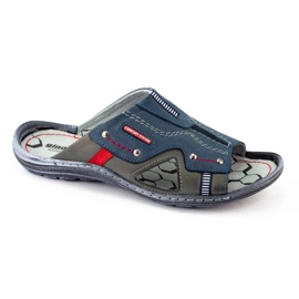 Chinelos masculinos 334GT azul marinho 1