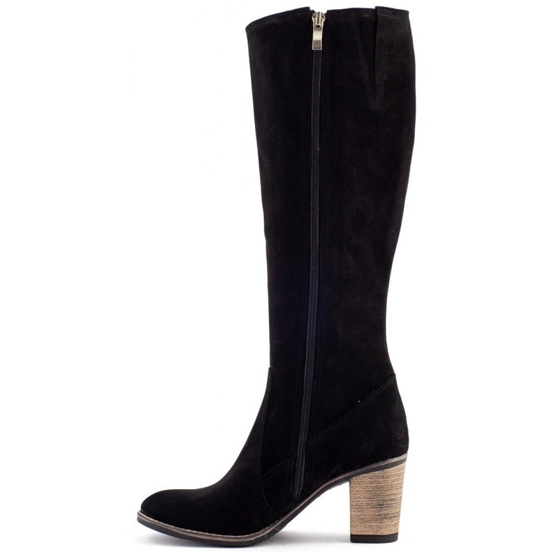 Olivier Botas isoladas femininas negras no poste preto 1