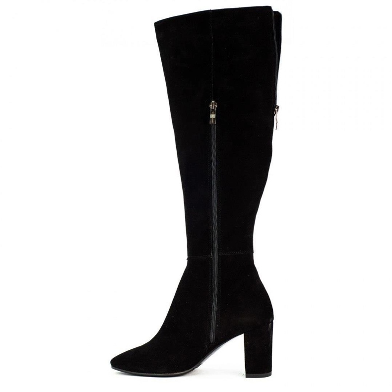 Neścior Botas femininas de inverno 078-T pretas preto 1