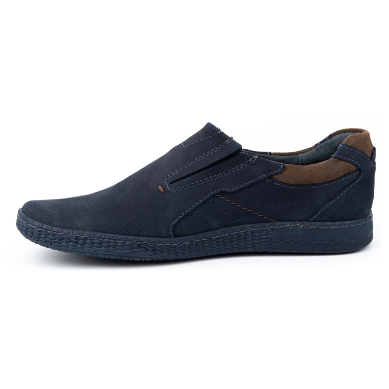 KOMODO Mocassins masculinos 862L azul marinho 1