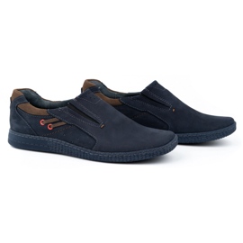 KOMODO Mocassins masculinos 862L azul marinho 2