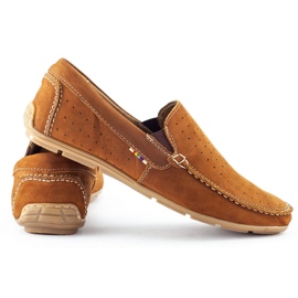 KOMODO Mocassins masculinos 890 vermelhos multicolorido 1