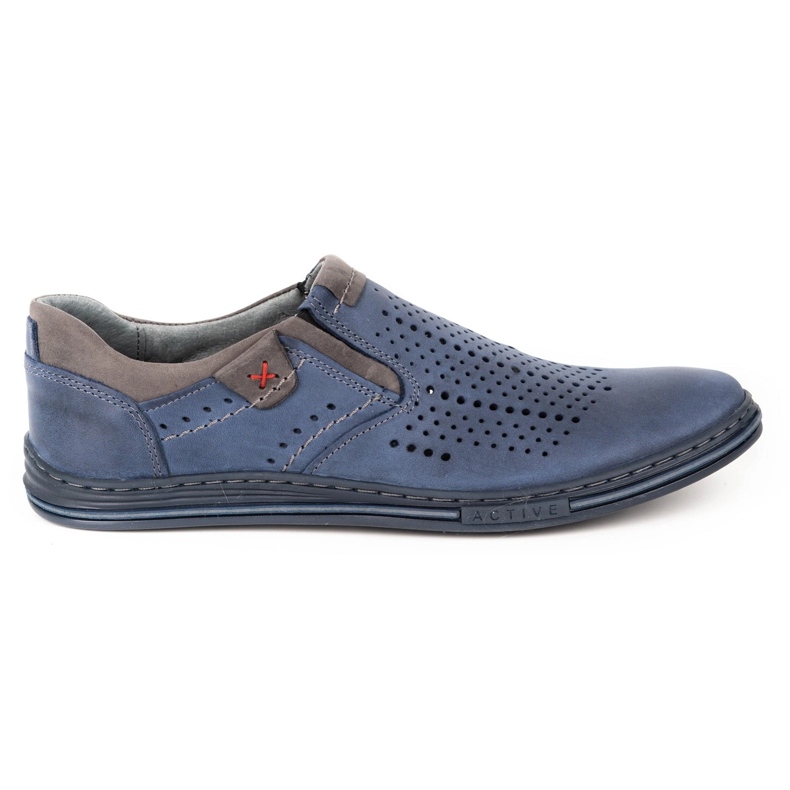 Polbut Brogues masculino 401 verão azul marinho 1