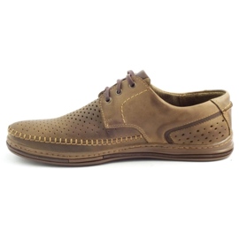 Polbut Sapatos masculinos abertos J44L Pł marrom 2