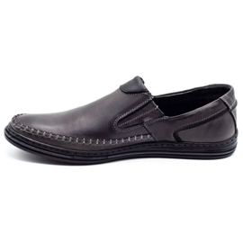 Polbut Sapatos masculinos mocassins 09 cinza 1