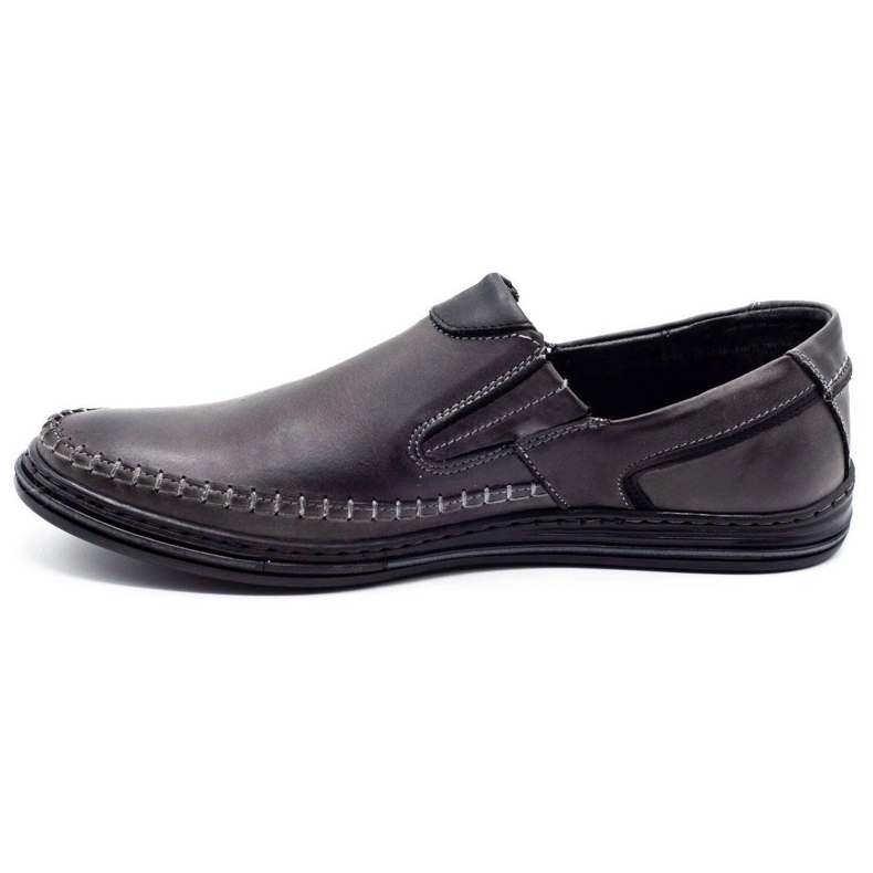 Polbut Sapatos masculinos mocassins 09 cinza 1