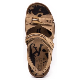 Mario Pala 448 sandálias masculinas marrons castanho 1