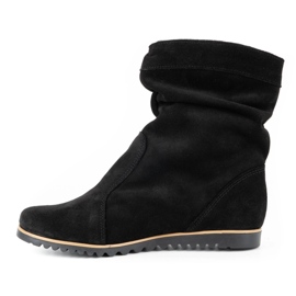 Olivier Botas de couro Emi Black preto 1