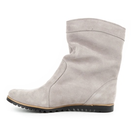 Olivier Botas de couro aquecidas por Emi Light Grey cinza 1